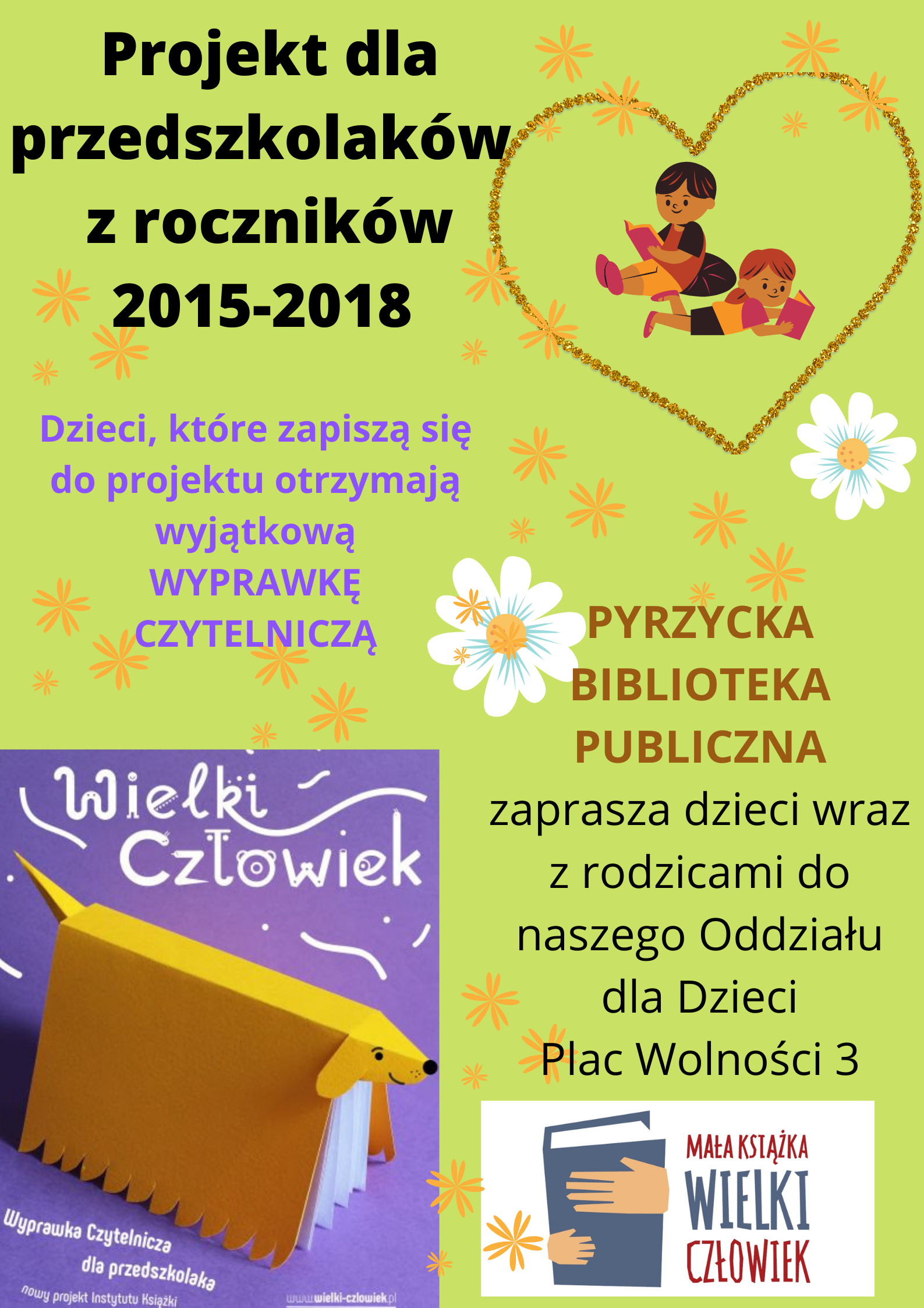 Projekt dla Przedzkolaków z czników 2015 - 2018 wow!
